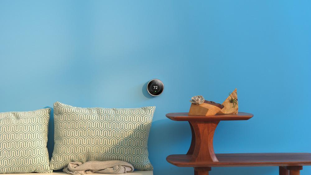 Google Stainless Steel Programmable Thermostat 