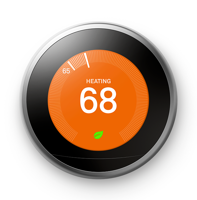 Google Stainless Steel 3rd Generation Thermostat 