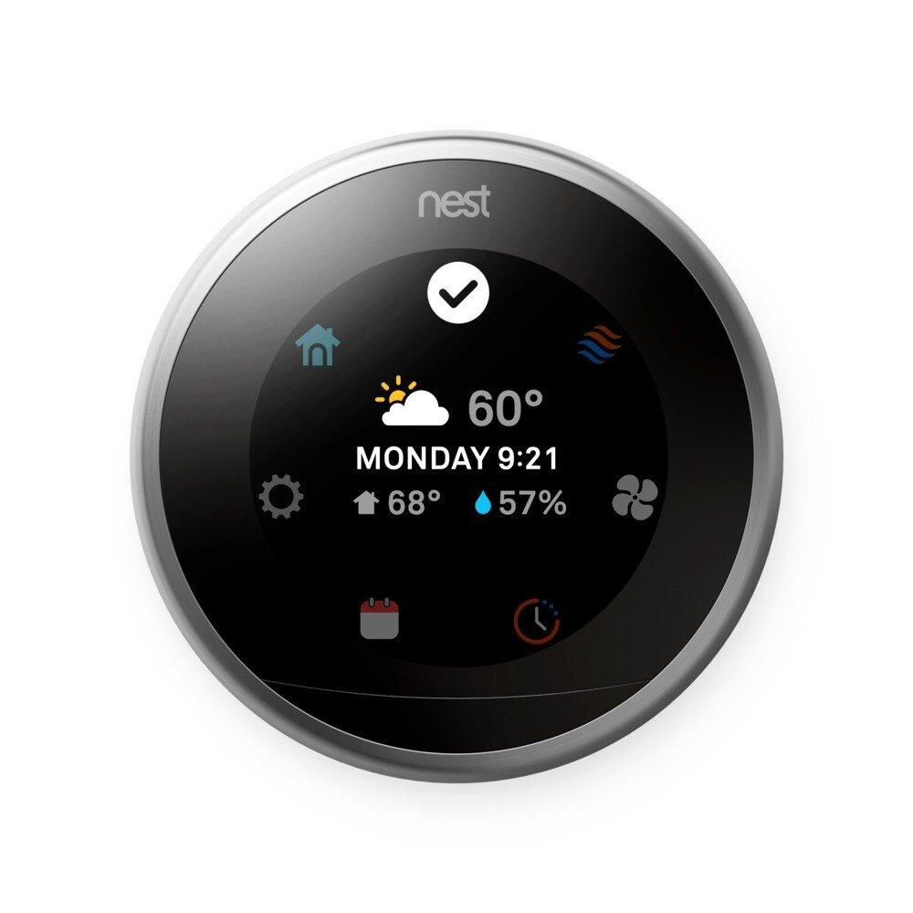 Google Stainless Steel 3rd Generation Thermostat 
