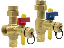 3/4 in. FPT Union x Press Service Valve Kit with Pressure Relief Valve