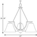 Progress Lighting Antique Bronze 100W 3-Light Chandelier 