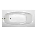 72 x 36 in. 6-Jet Acrylic Rectangle Skirted Whirlpool Bathtub with Right Drain and Manual On or Off in Oyster