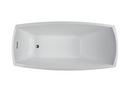 JACUZZI&reg; White 62 x 32 in. Freestanding Bathtub with Center Drain 