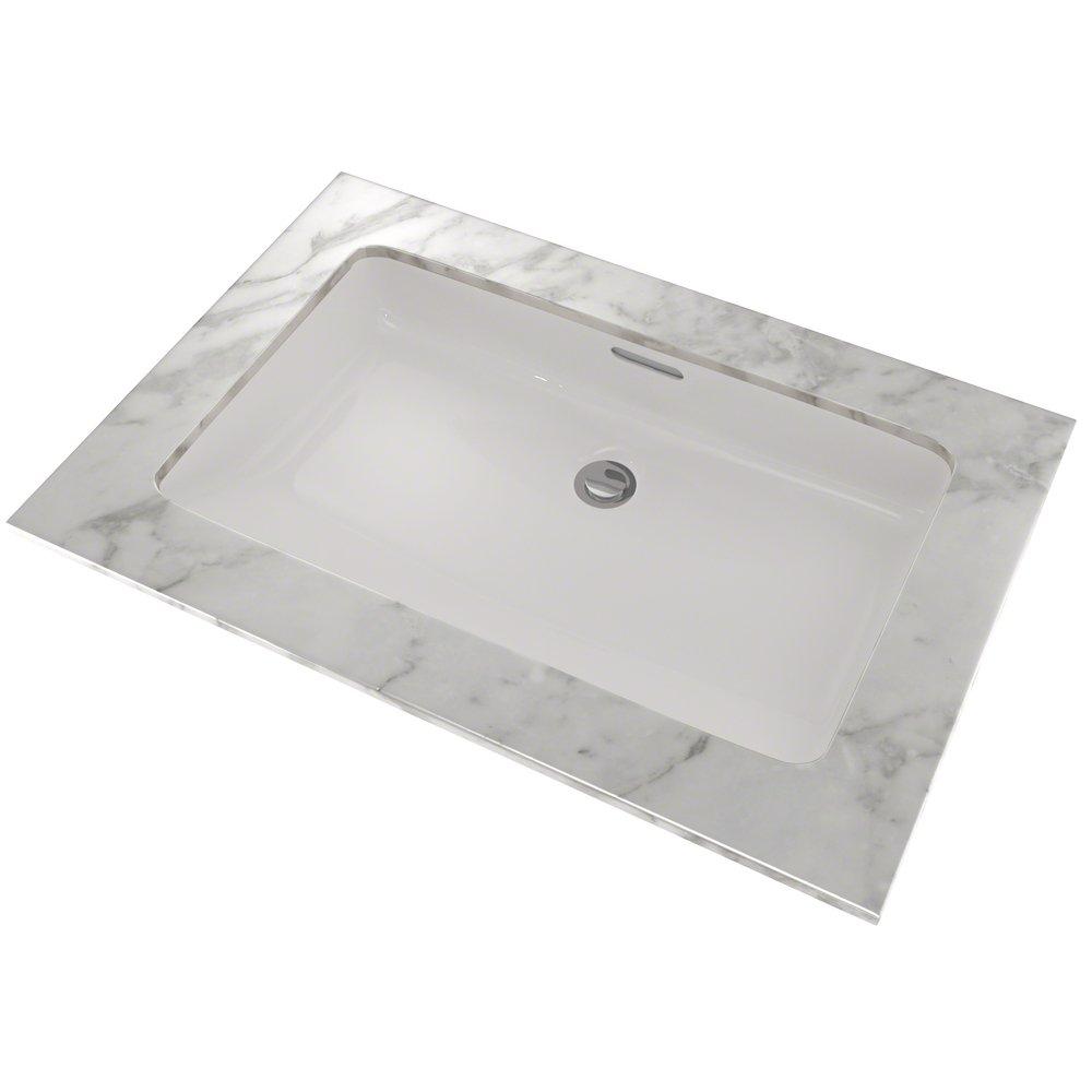 TOTO Colonial White Undermount Bathroom Sink with Overflow 