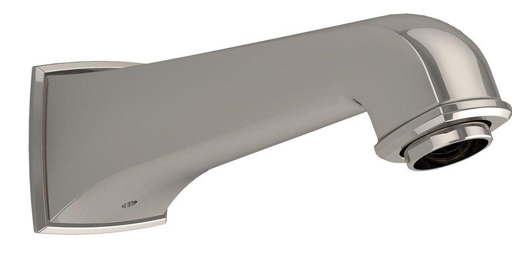 TOTO Polished Nickel 7-13/16 in. Brass Tub Spout 