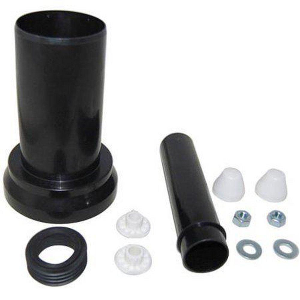 TOTO 2 x 4 in. Plastic Outlet Assembly for WT151M, WT152M in Black