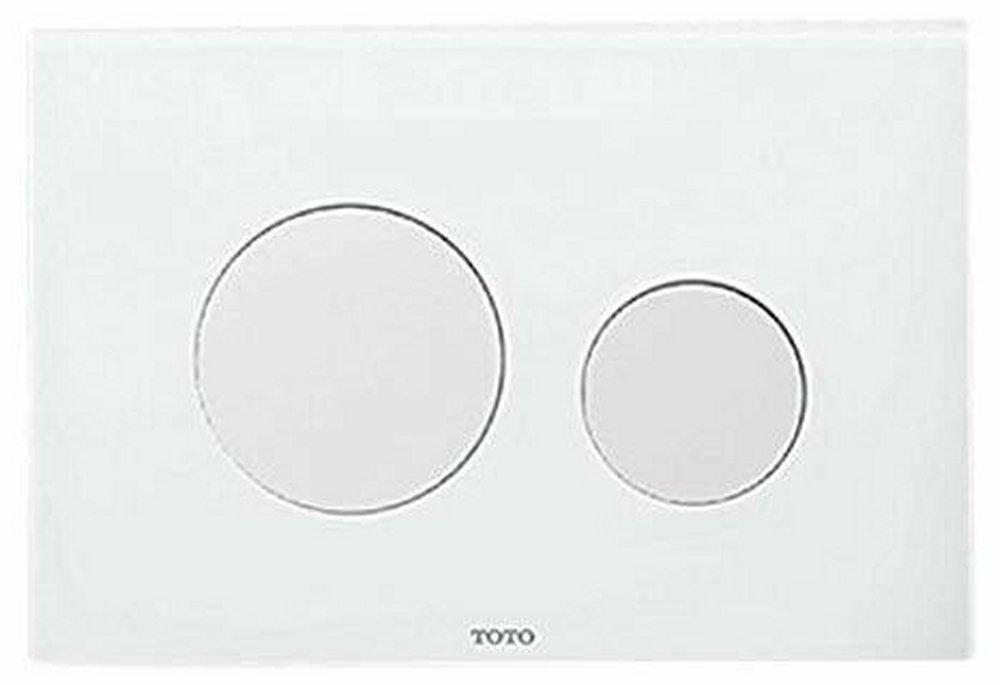 TOTO White Round Push Plate with Dual Button 