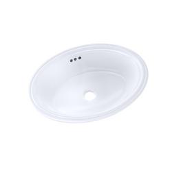 19-1/4 in. Undermount Round Vitreous China Bathroom Sink in Cotton