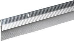 2 x 36 in. Door Bottom Sweep in Brushed Chrome
