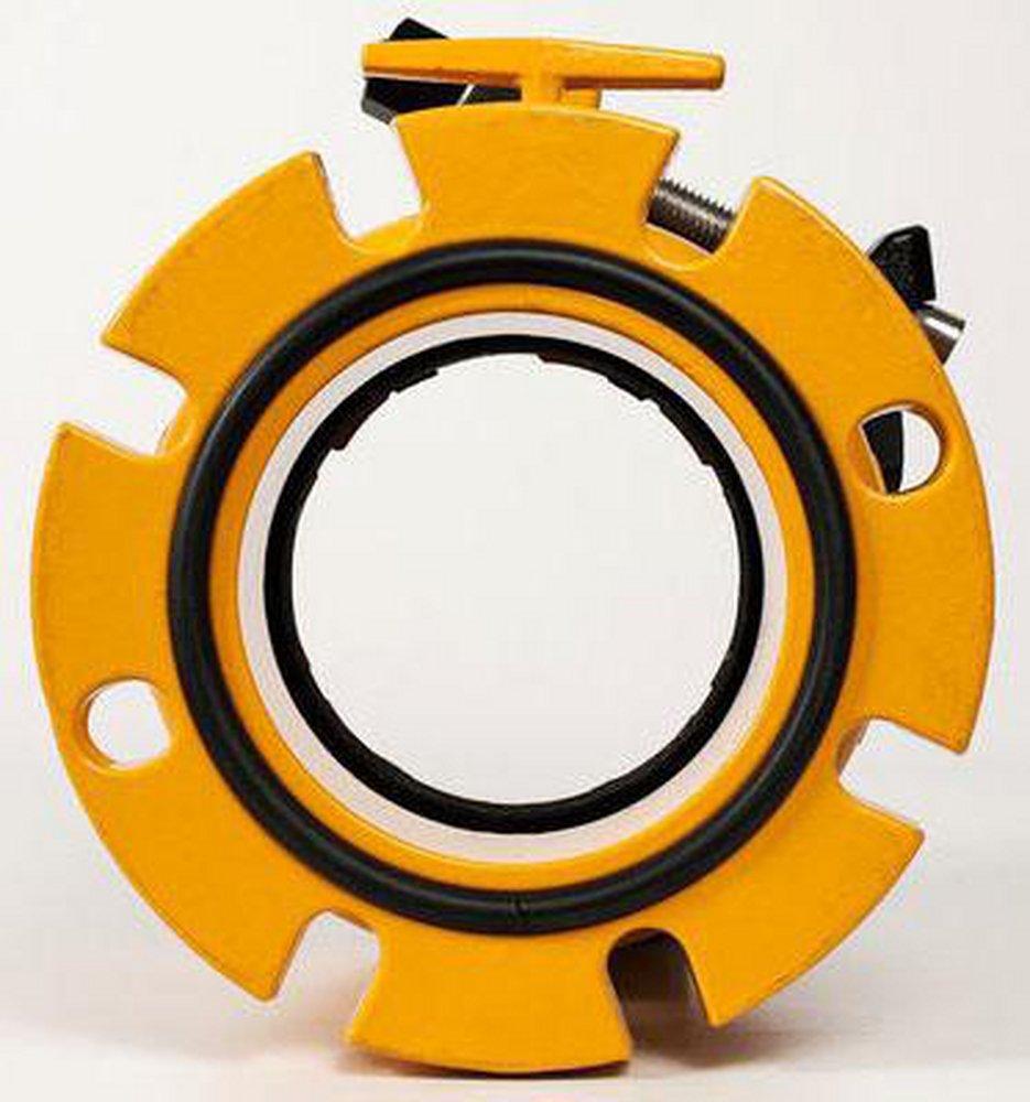 Romac Industries Ductile Iron Cast Iron Pipe, HDPE Pipe and PVC Pipe Restrained Flange Adapter 