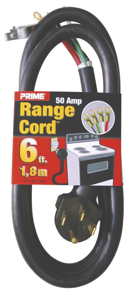 PRIME&reg; Black 50 Amp Appliance Cord 