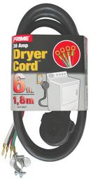 30 Amp 6 ft. 4 Wire 120/250V Dryer Cord