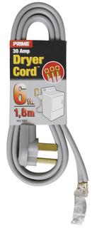 30 Amp 6 ft. 3 Wire 120/250V Dryer Cord