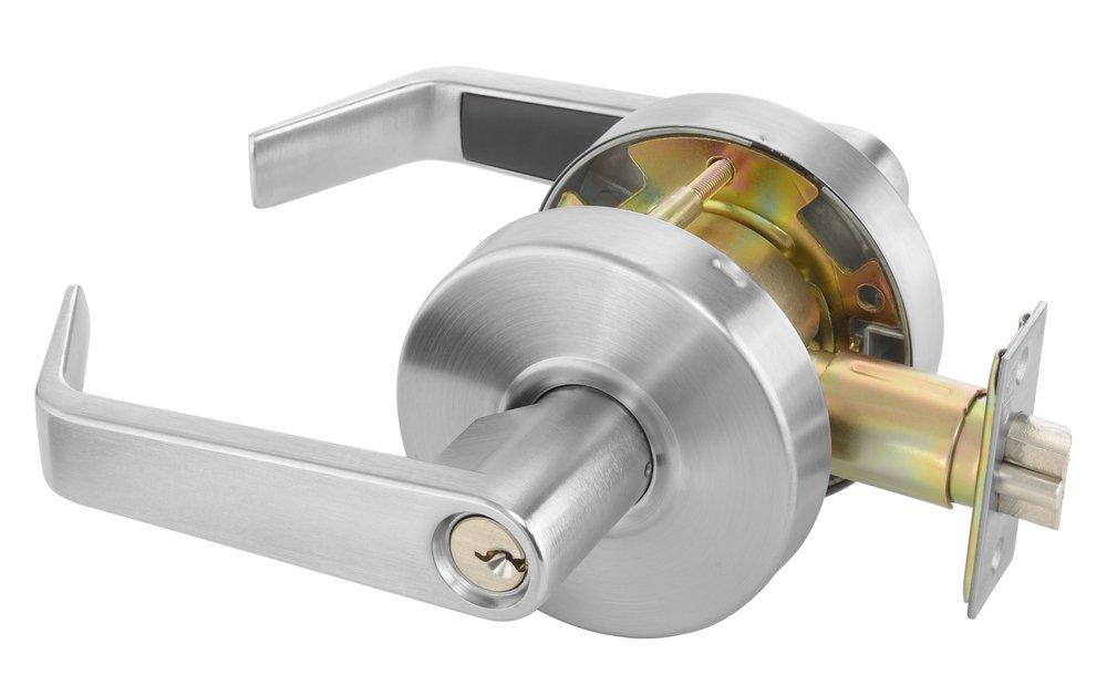 Yale Security Satin Chrome Cylinder Storeroom Lock 
