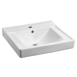 20 in. Wall Mount Rectangular Vitreous China Bathroom Sink in White
