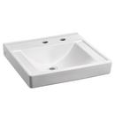 20 x 18-1/4 in. Square Wall Mount Bathroom Sink in White