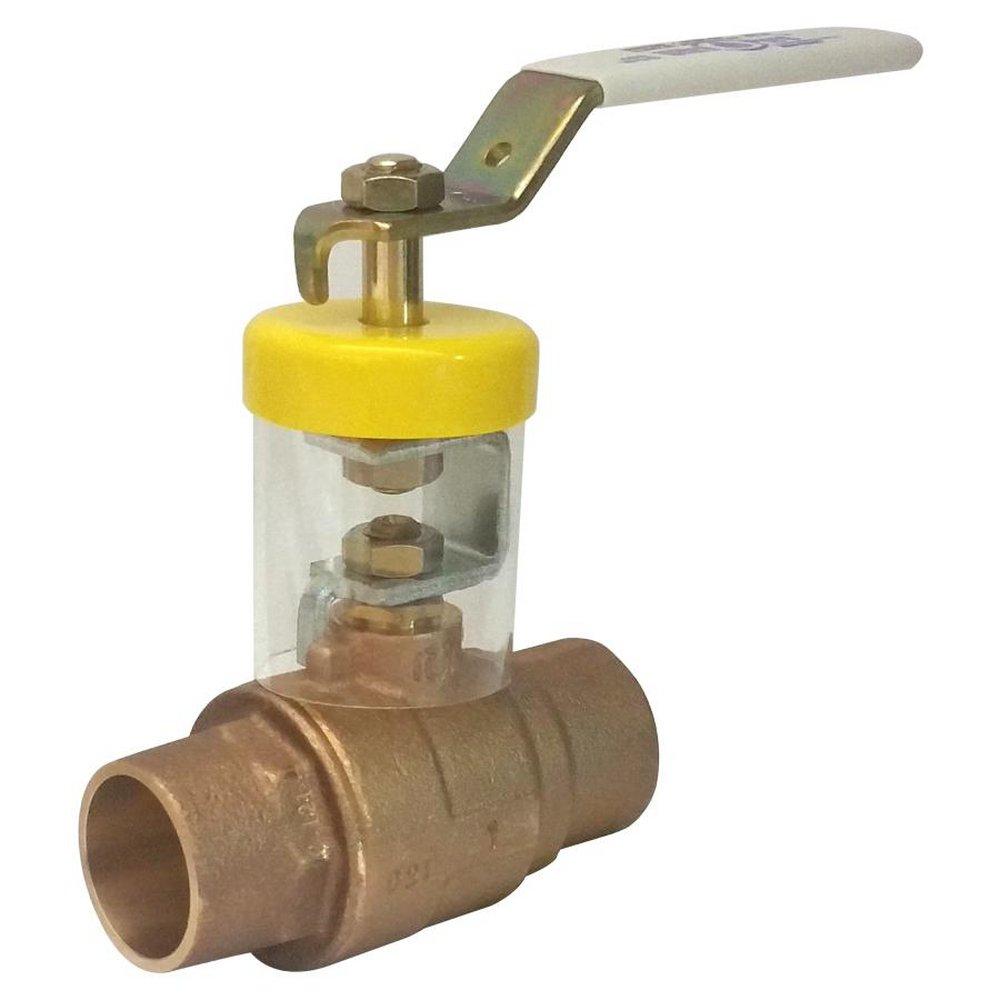 Milwaukee Valve Cast Bronze Full Port Solder 600# Ball Valve 