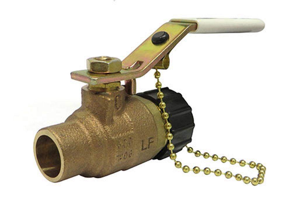 Milwaukee Valve Bronze Bronze Full Port Solder x GHT 600# Ball Valve 