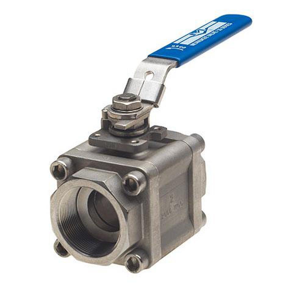 Milwaukee Valve Stainless Steel Full Port FNPT 2000# Ball Valve 