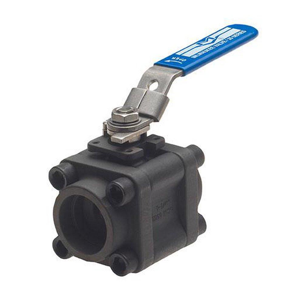 Milwaukee Valve Carbon Steel Standard Port Socket Weld 2000# Ball Valve 