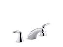 KOHLER Polished Chrome Two Handle Widespread Bathroom Sink Faucet 