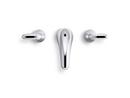 KOHLER Polished Chrome Two Handle Widespread Bathroom Sink Faucet 