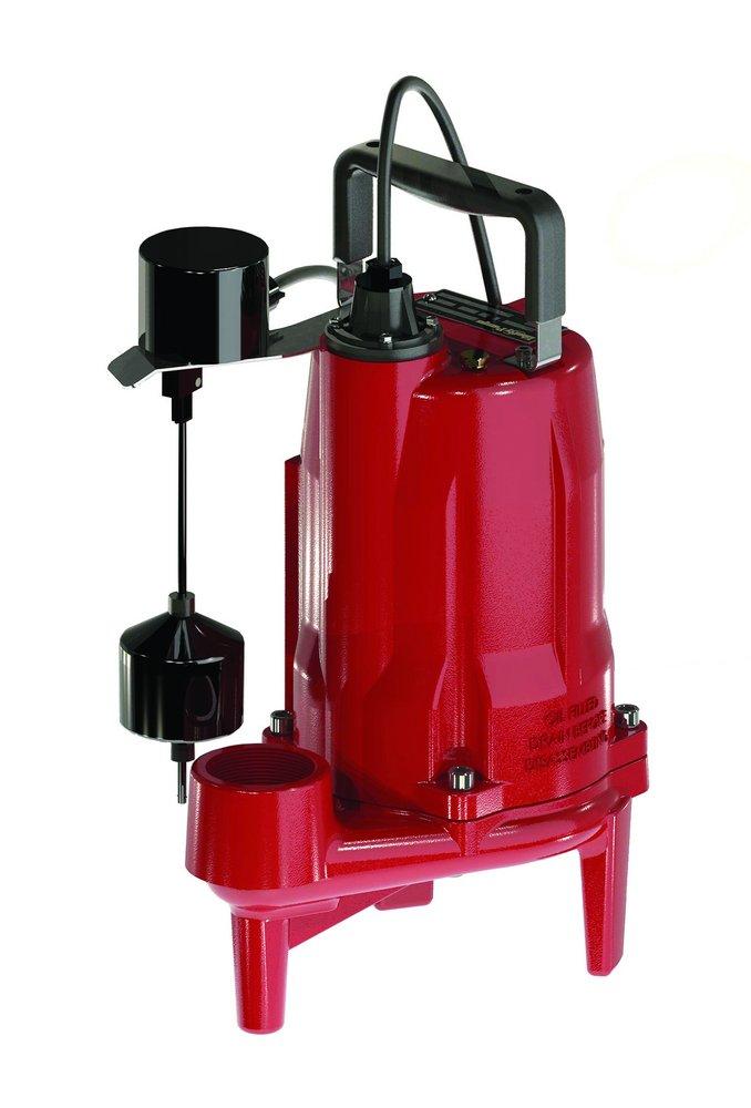 Liberty Pumps Red 115V Vertical Grinder Pump with 10 ft. Cord 