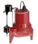 Liberty Pumps Red 142 gpm Cast Iron Submersible Sewage Pump with Vertical Float Switch 