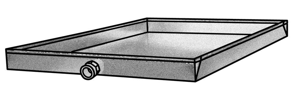 32 x 2 in. Condensate Drain Pan 