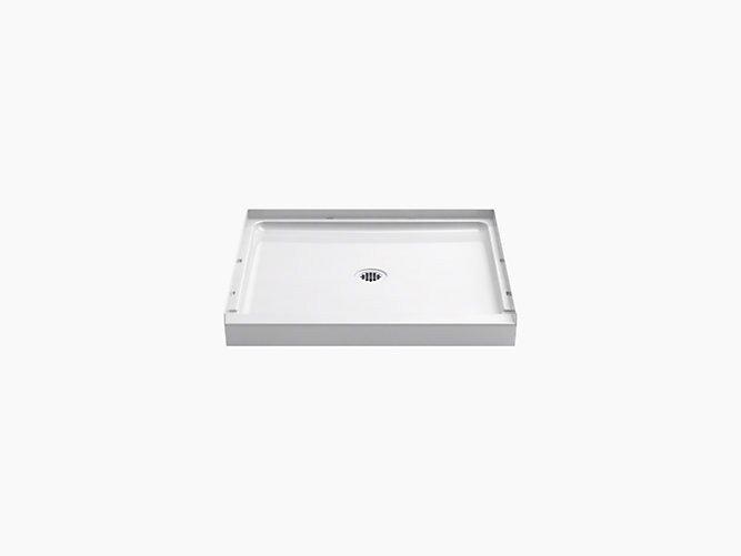 Sterling White 60 in. Shower Receptor with Center Drain 