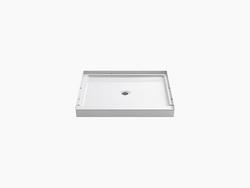 60 x 34 in. Shower Base with Center Drain in White