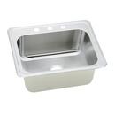 Elkay Brushed Satin 25 x 22 in. 1 Hole Stainless Steel Single Bowl Drop-in Kitchen Sink 