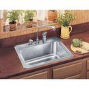 Elkay Brushed Satin 25 x 22 in. 1 Hole Stainless Steel Single Bowl Drop-in Kitchen Sink 