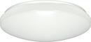 NUVO White 14 in. 17.5W 1-Light 3000K LED Disc Flush Mount Ceiling Fixture 