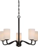 NUVO Forest Bronze 5-Light 100W Medium E-26 Base Incandescent Chandelier 
