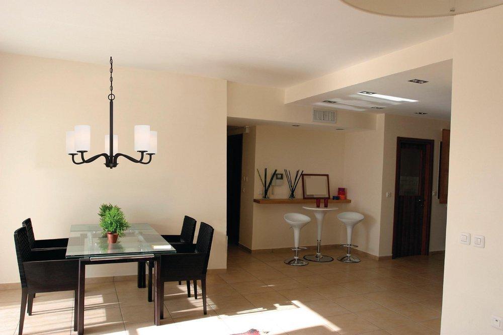 NUVO Forest Bronze 5-Light 100W Medium E-26 Base Incandescent Chandelier 