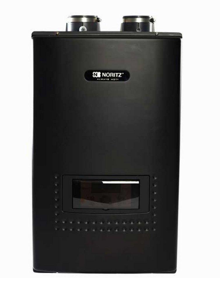 Noritz America Black Residential Gas Boiler Electric and Gas 