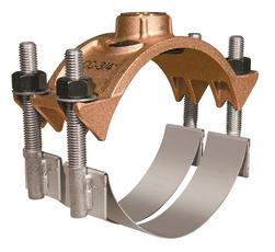 8 x 2 in. CC Brass Double Strap Saddle