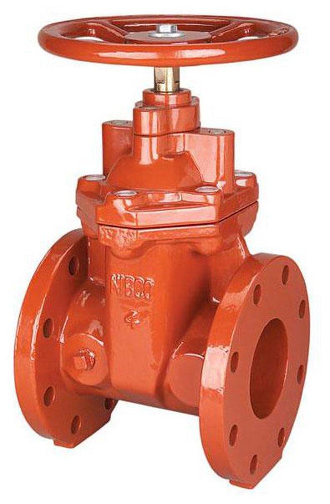 NIBCO Flanged Ductile Iron 300 PSI Bolted Bonnet Resilient Wedge Gate Valve 