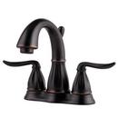 1.2 gpm 3-Hole Deck Mount Centerset Lavatory Faucet with Double Lever Handle in Tuscan Bronze