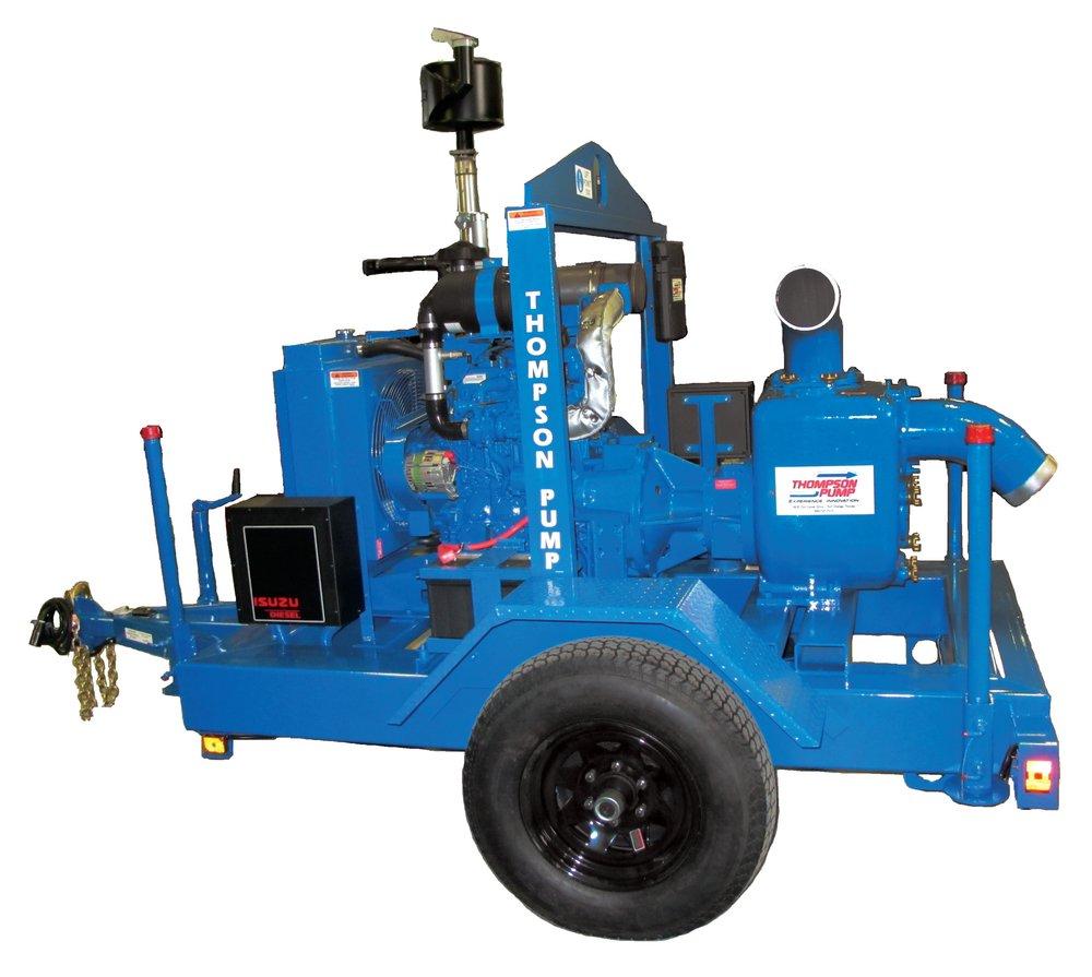 6 TRASH PUMP ISUZU DSL TRAILER MNT 