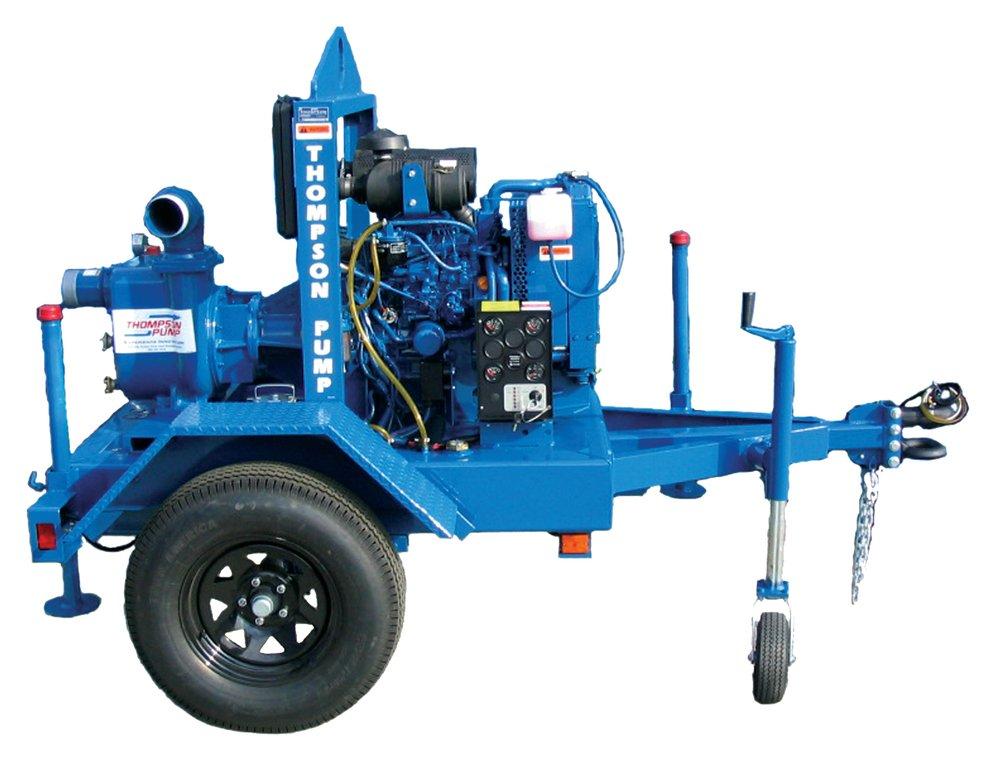 4 TRASH PUMP ISUZU DSL TRAILER MNT 