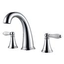 Pfister Polished Chrome Widespread Bathroom Sink Faucet with Double Lever Handle 