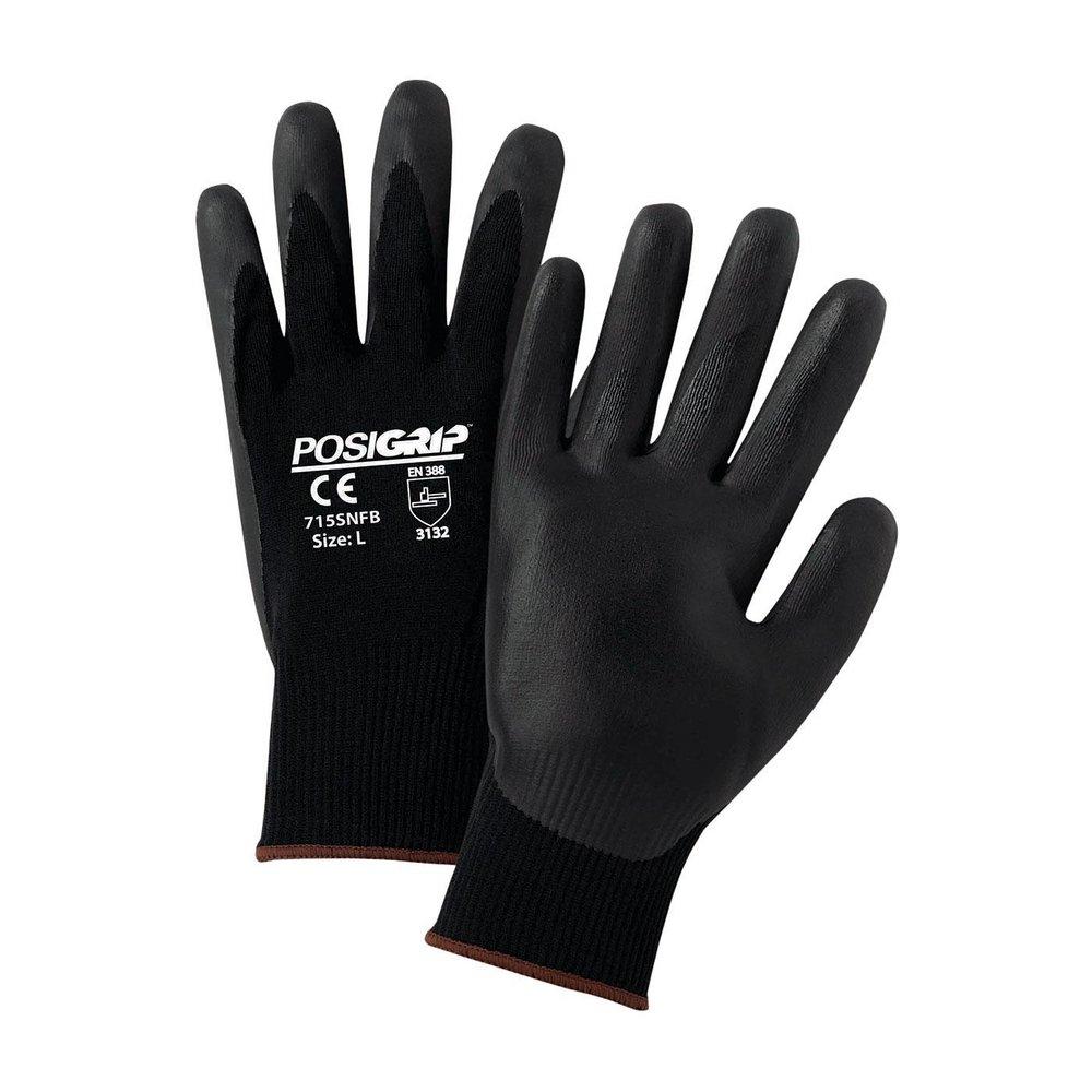 West Chester&reg; Black Foam Nitrile Palm Gloves in Black 