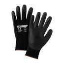 XL Size Foam Nitrile Palm Gloves in Black