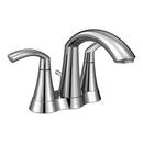 Moen Chrome Two Handle Centerset Bathroom Sink Faucet with Pop-up Drain Assembly 