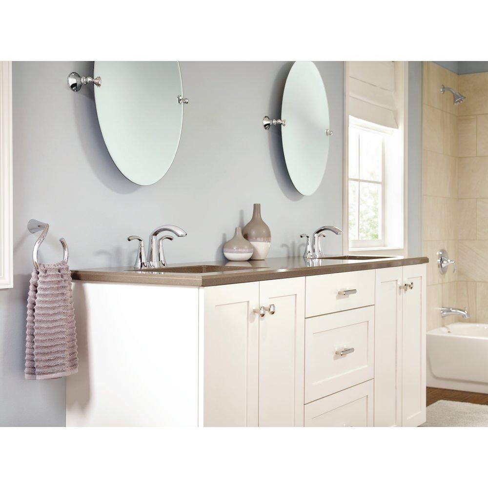 Moen Chrome Two Handle Centerset Bathroom Sink Faucet 