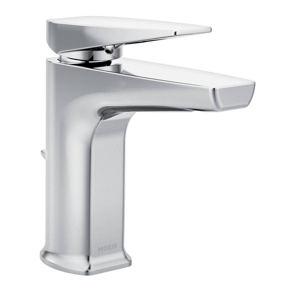 Moen Chrome Single Handle Monoblock Bathroom Sink Faucet 