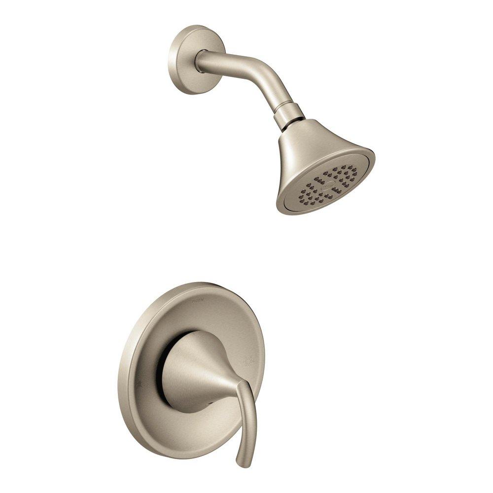 Moen Brushed Nickel Single Handle Single Function Shower Faucet (Trim Only) 