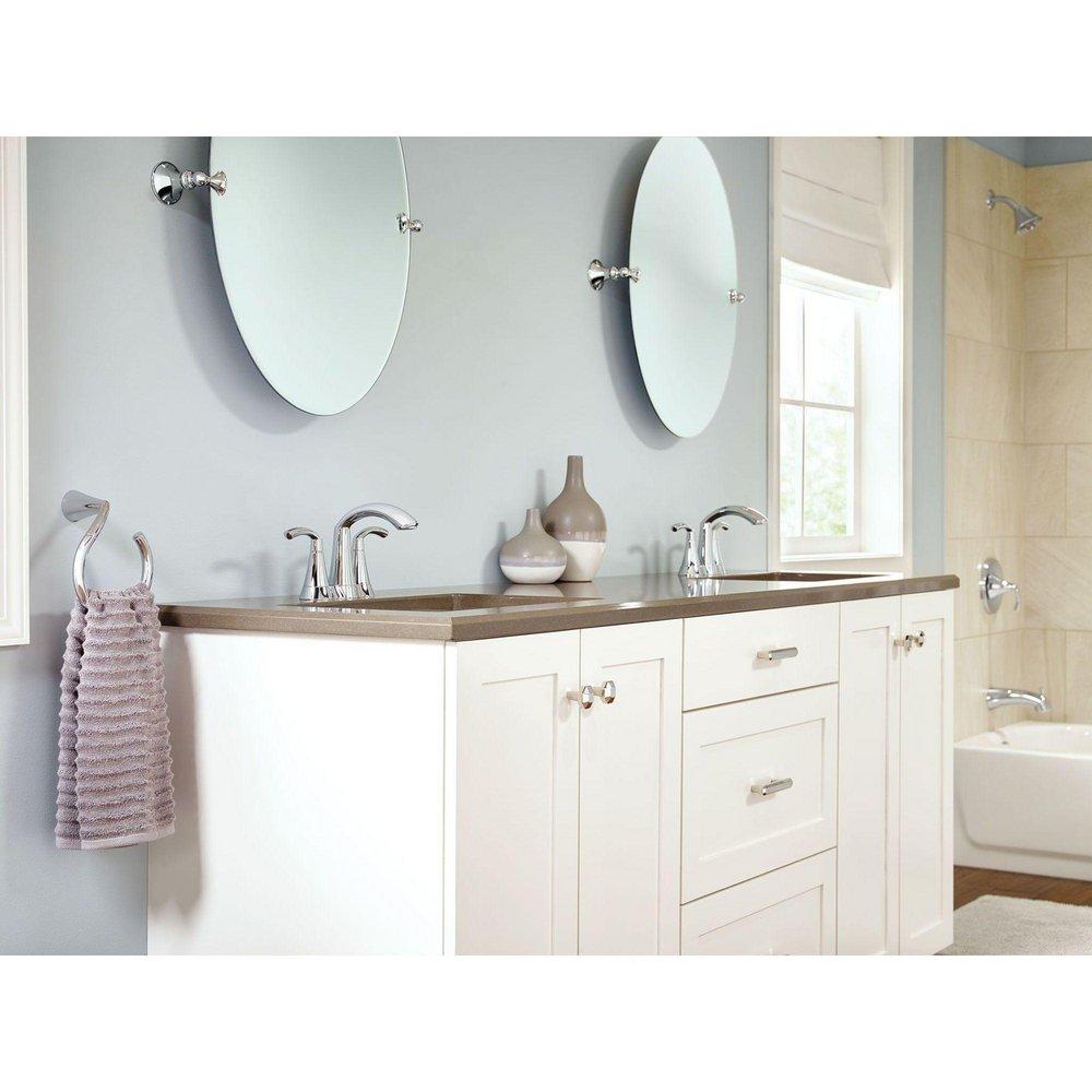 Moen Chrome Two Handle Centerset Bathroom Sink Faucet 